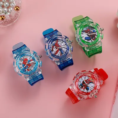 Spider-Man LED Light Kids’ Watch – Superhero Glow Edition